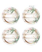 4 Sets de table Bois circulaires - D.40 cm
