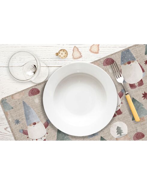 4 Sets de table Gnomes - 30x45 cm