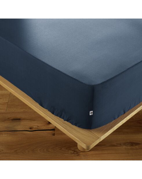 Drap housse Ambre bleu foncé