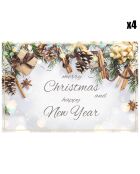 4 Sets Joyeux Noël ! - 30x45 cm
