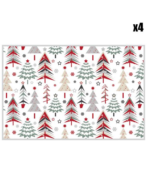 4 Sets Qu'il neige ! - 30x45 cm