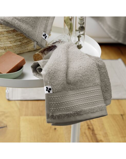 Serviette invité Garance taupe
