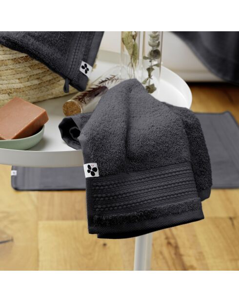 Serviette invité Garance anthracite