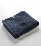 Serviette invité Garance bleu foncé
