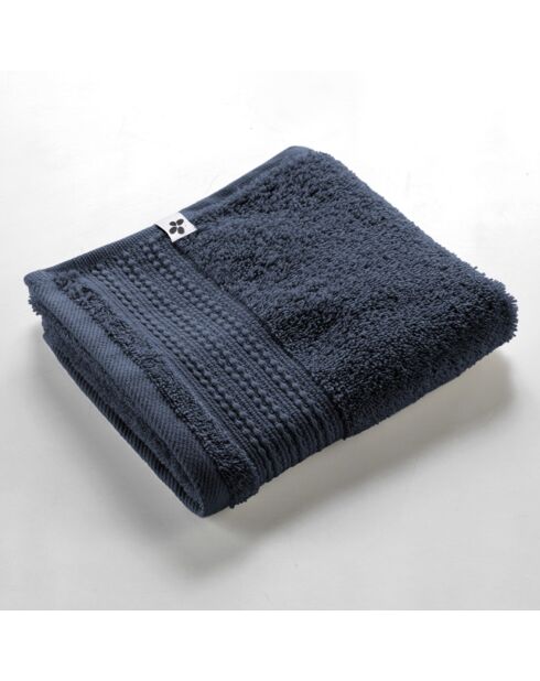 Serviette invité Garance bleu foncé