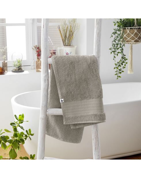Serviette de toilette Garance taupe