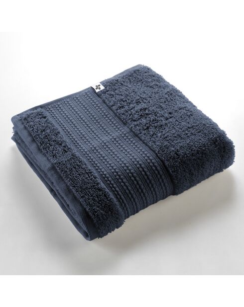 Serviette de toilette Garance bleu foncé