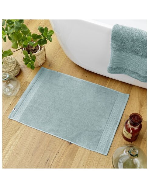 Alfombra de baño azul Garance