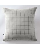 Taie d'oreiller Gaze de coton Gaïa Match grise