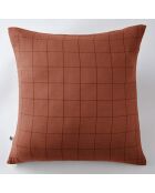 Taie d'oreiller Gaze de coton Gaïa Match orange
