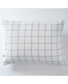 Taie d'oreiller Gaze de coton Gaïa Match blanche