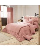 Housse de couette Gaze de Coton Gaïa rose