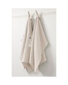 2 Essuie-mains Gaze de coton Gaïa naturel