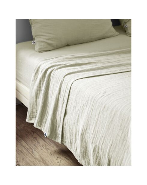 Drap plat Gaïa vert clair