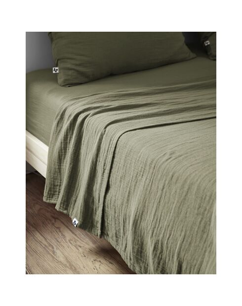 Drap plat Gaïa kaki
