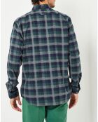 Chemise Indecis à carreaux vert/bleu marine/gris