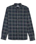Chemise Indecis à carreaux vert/bleu marine/gris