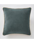 Cuscino sfoderabile in velluto di cotone Caesar grigio scuro