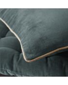 Cuscino sfoderabile in velluto di cotone Caesar grigio scuro