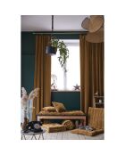 Coussin de sol Velours de coton César Camel marron