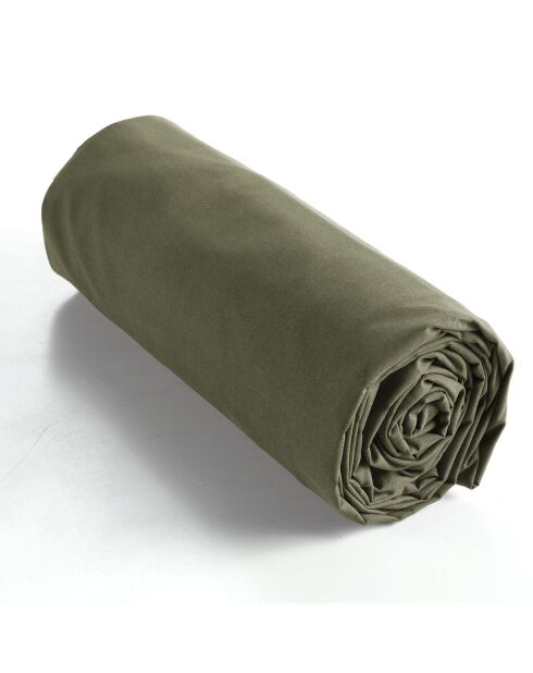 Drap housse Ambre kaki