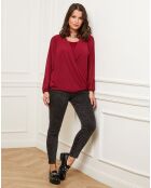 Top Olivia rouge bordeaux