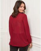 Top Olivia rouge bordeaux