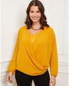 Top Olivia jaune safran