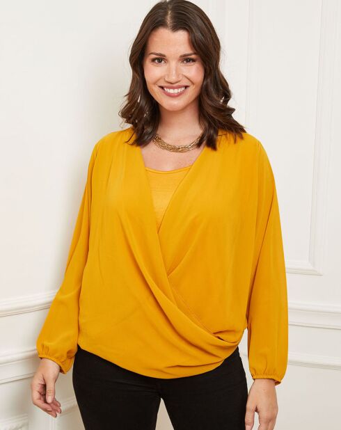 Top Olivia jaune safran