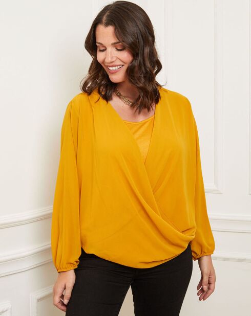 Top Olivia jaune safran