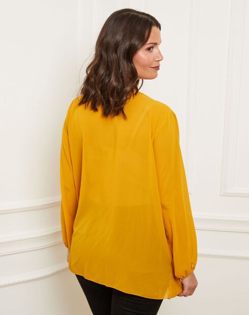 Top Olivia jaune safran