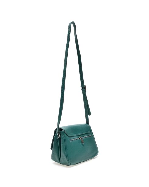 Sac bandoulière en Cuir vert - 20x25.5x14 cm