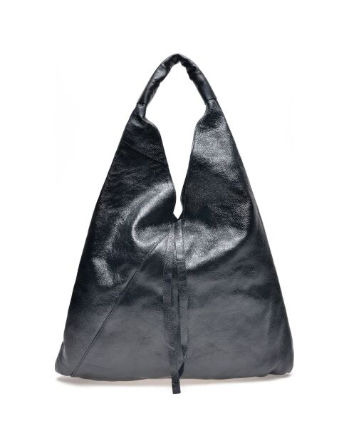 Sac hobo en Cuir noir - 37x46 cm