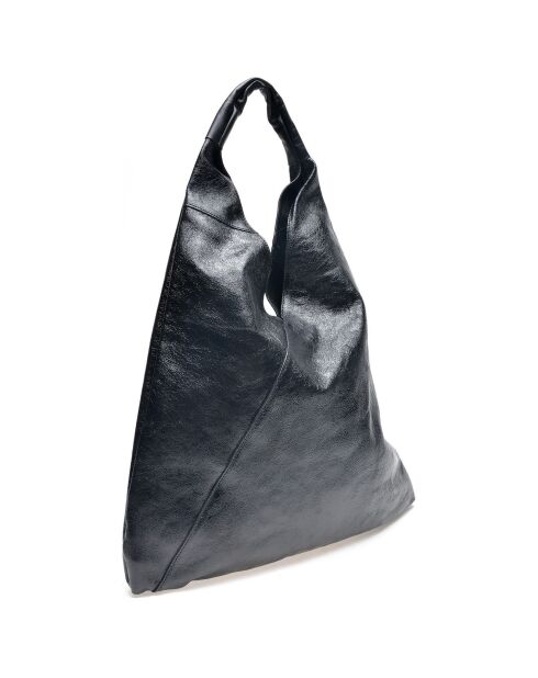 Sac hobo en Cuir noir - 37x46 cm