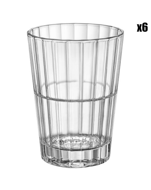 6 Verres Shot Oxford transparents - 3.8 cl