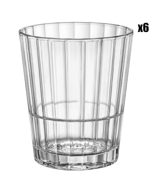 6 Verres Oxford Rocks transparents - 31 cl