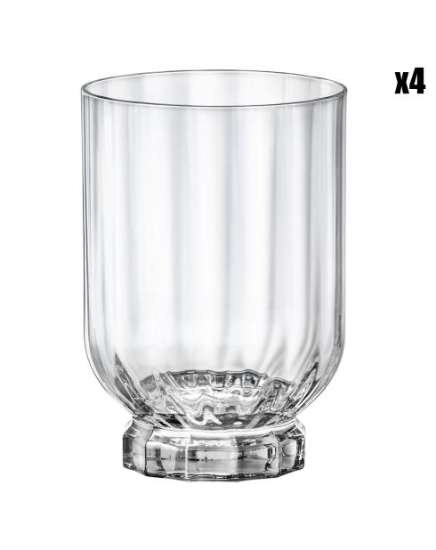 4 Verres Florian Dof transparents - 37.5 cl