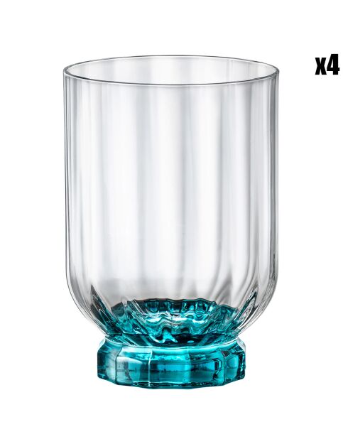 4 Verres Florian Dof transparents - 37.5 cl