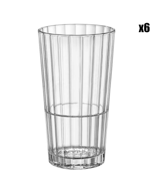 6 Verres Oxford transparents - 39.5 cl