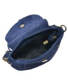 Sac bandoulière en Cuir bleu - 20.5x20.5x6 cm