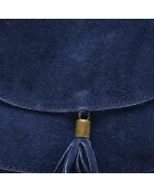 Sac bandoulière en Cuir bleu - 20.5x20.5x6 cm