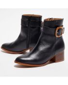 Bottines en Cuir Olivia noires