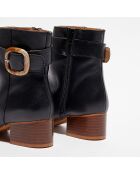 Bottines en Cuir Olivia noires