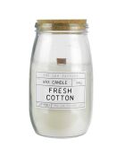 Bougie parfumée fleur de coton et bois de santal - 110h