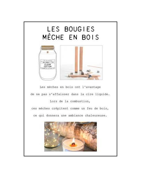 Bougie parfumée fleur de coton et bois de santal - 110h