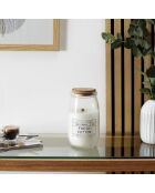Bougie parfumée fleur de coton et bois de santal - 110h
