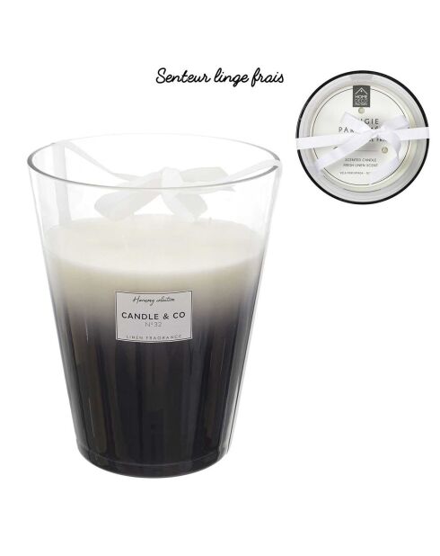 Vela aromática Vase Harmony Fresh linen - 120h