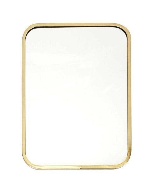3 Miroirs assortis contour doré - 25x34 cm