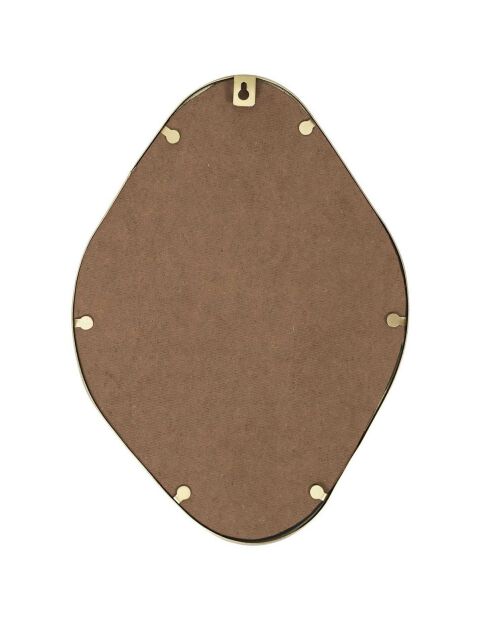3 Miroirs assortis contour doré - 25x34 cm