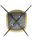 2 Stühle Giulia aus senfgelbem Kord - 44x86x45 cm